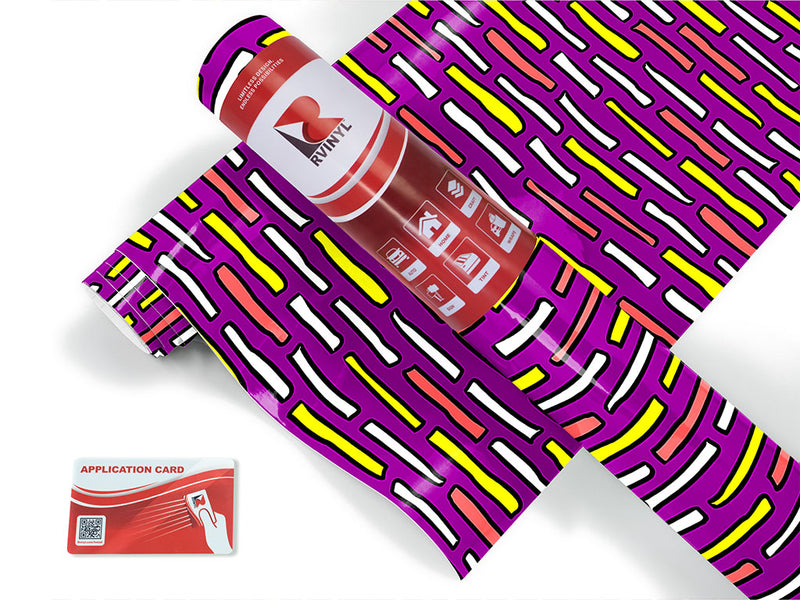 credit line abstract geometric Craft Vinyl Roll