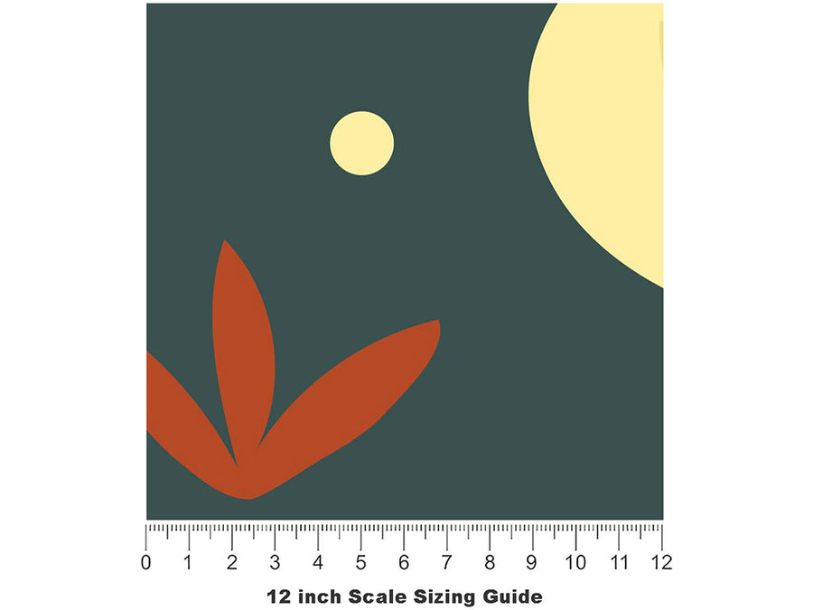 Creole State Americana Vinyl Film Pattern Size 12 inch Scale~Rwraps Creole State Americana Sizing Chart~3