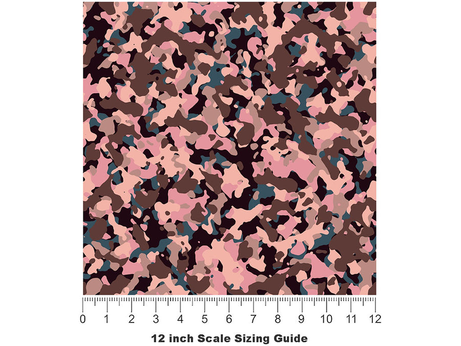 Crepe Multicam Camouflage Vinyl Film Pattern Size 12 inch Scale~Rwraps Crepe Multicam Camouflage Sizing Chart~3