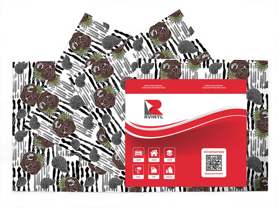 cretaceous catacomb dinosaur Craft Vinyl Sheet Pack