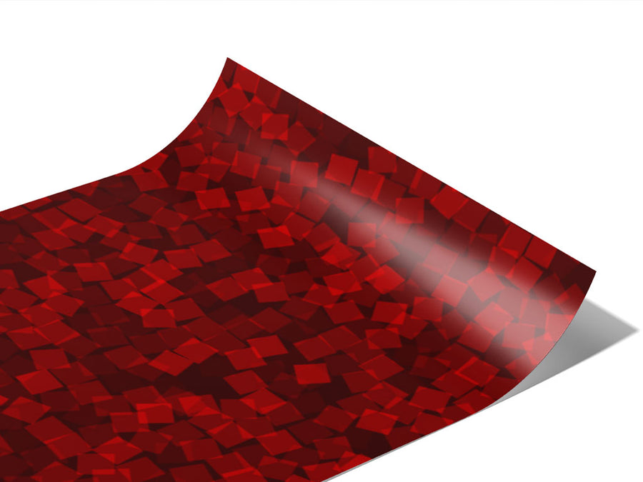 Crimson Lady Pixel Vinyl Wraps~Rwraps Series 914 Digitally Printed Vinyl Wrap~0