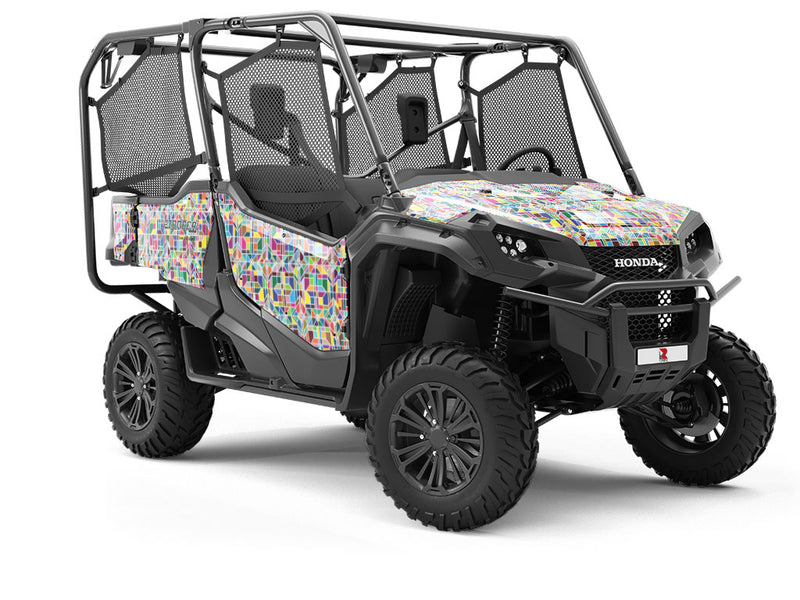 Crisp Window Stained Glass Utility Vehicle Vinyl Wrap
