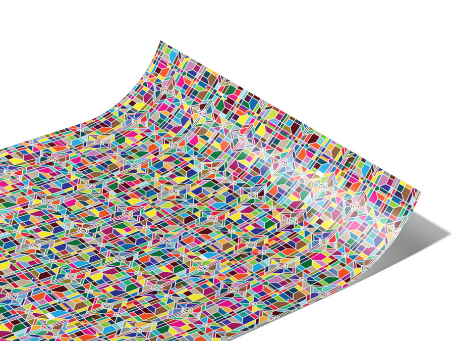 Crisp Window Stained Glass Vinyl Wraps~Rwraps Series 914 Digitally Printed Vinyl Wrap~0