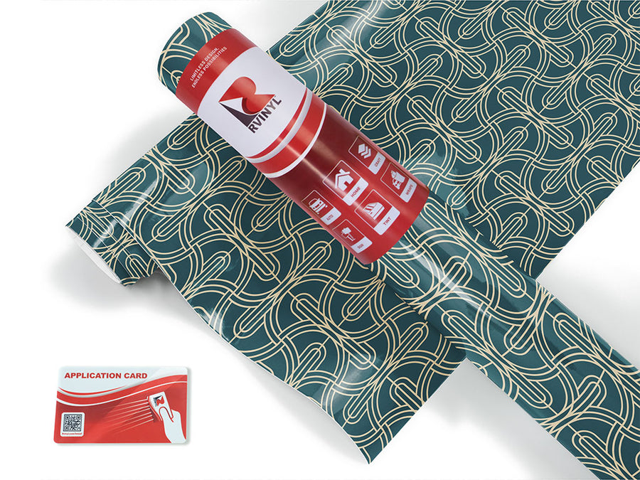 criss-cross art deco Craft Vinyl Roll