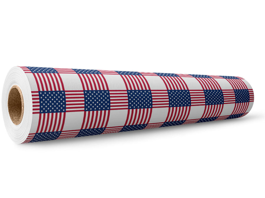 Criss Cross Americana Wrap Film Wholesale Roll~Rwraps Series 914 Digitally Printed Vinyl Roll~5