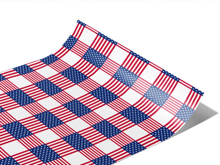 Criss Cross Americana Vinyl Wraps~Rwraps Series 914 Digitally Printed Vinyl Wrap~1