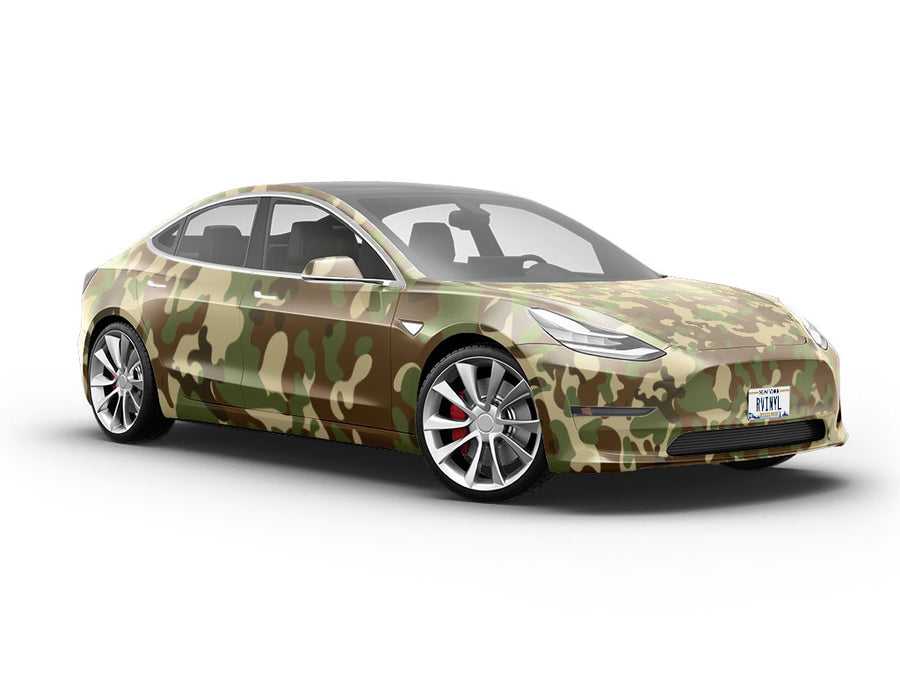 Crocodile Erbsentarnmuster Camouflage Vehicle Vinyl Wrap