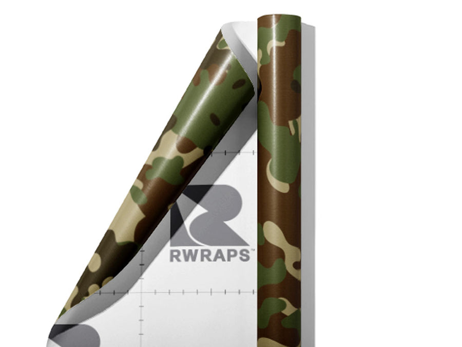 Crocodile Erbsentarnmuster Camouflage Wrap Film Sheets~Rwraps Series 914 Crocodile Erbsentarnmuster Camouflage Scrolled Sheet~3