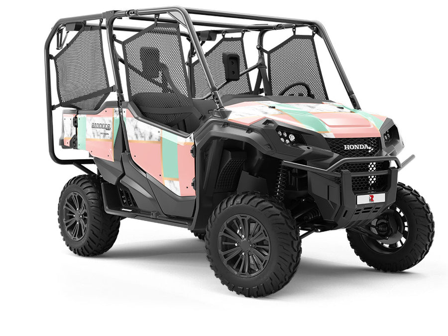 Cross Color Tile Utility Vehicle Vinyl Wrap