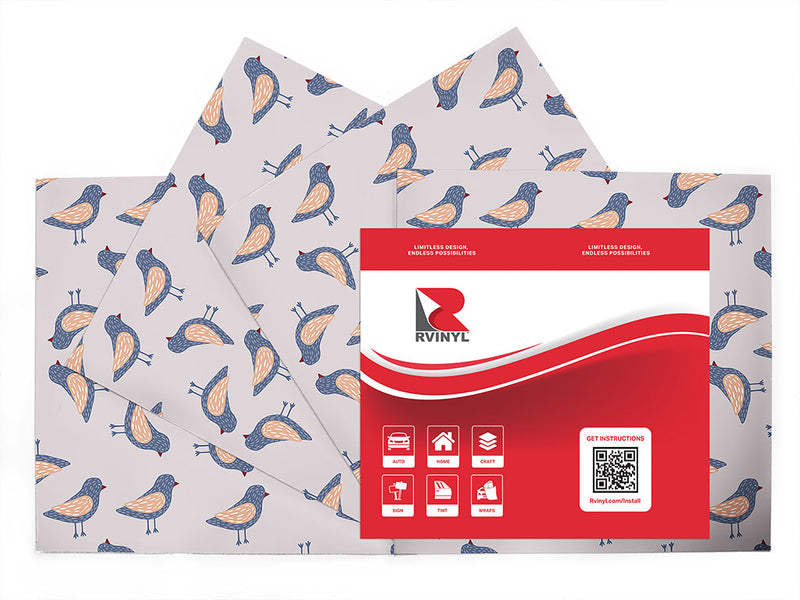 crosswalk wait bird Craft Vinyl Sheet Pack