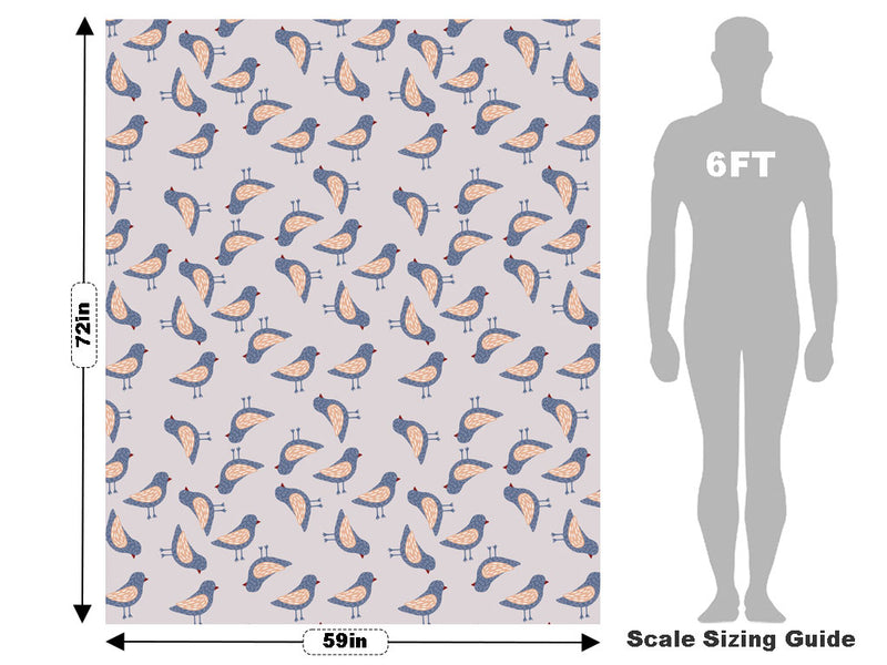 Crosswalk Wait Birds Vehicle Wrap Scale~Rwraps Series 914 Crosswalk Wait Birds Measurements~1