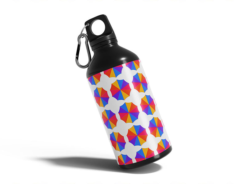 crowded day summertime Water Bottle DIY Stickers