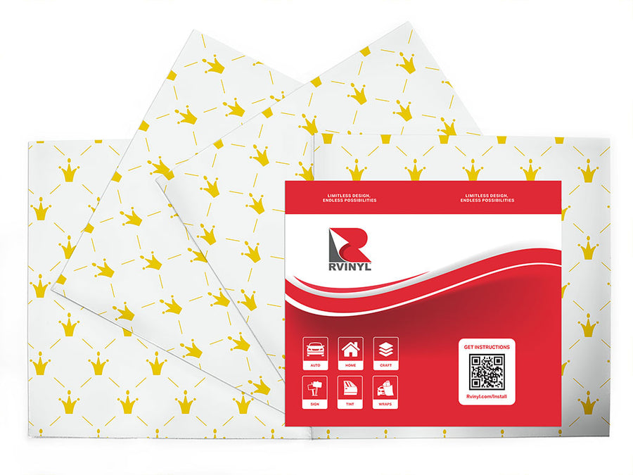 crowned pins fantasy Craft Vinyl Sheet Pack