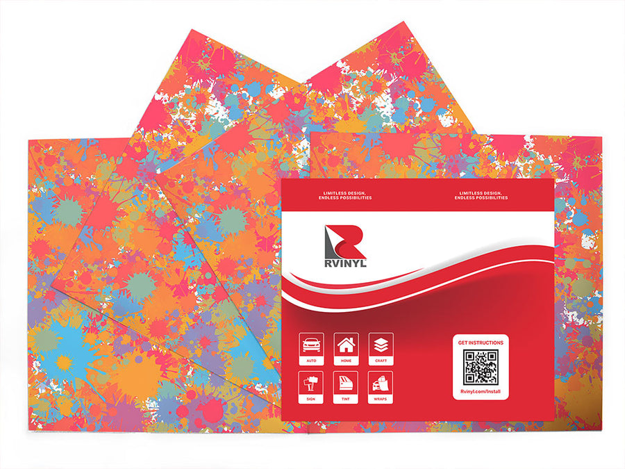 cruel summer paint splatter Craft Vinyl Sheet Pack