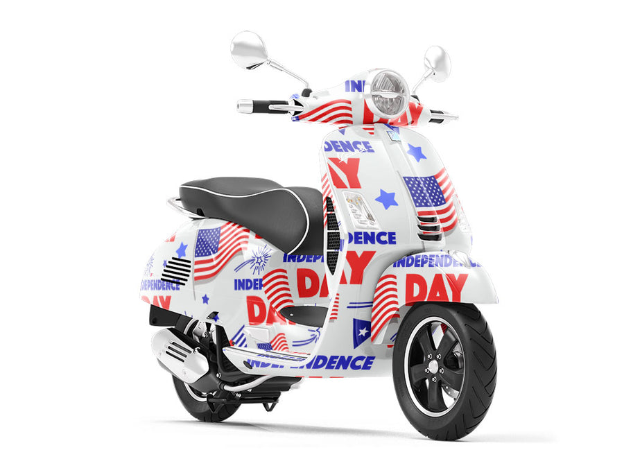 Cry Freedom Americana Vespa Scooter Wrap Film