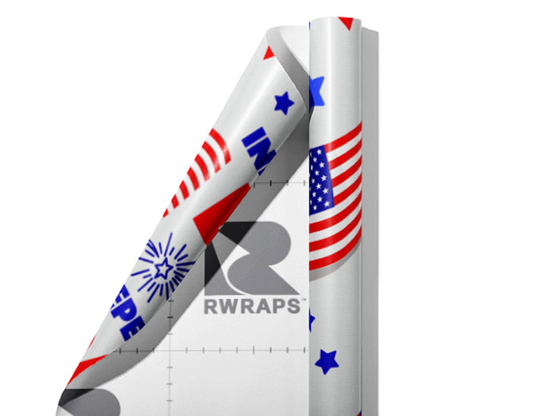 Cry Freedom Americana Wrap Film Sheets~Rwraps Series 914 Cry Freedom Americana Scrolled Sheet~4