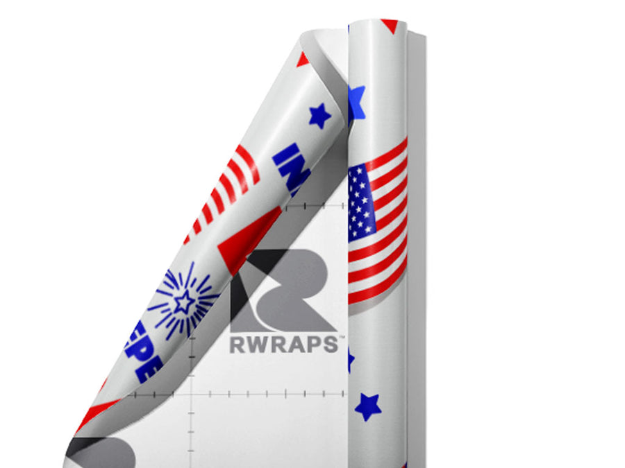Cry Freedom Americana Wrap Film Sheets~Rwraps Series 914 Cry Freedom Americana Scrolled Sheet~4