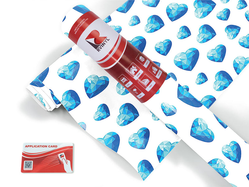 crystal tears heart Craft Vinyl Roll