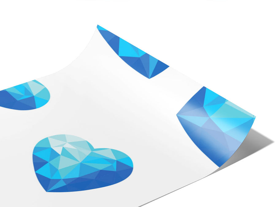 Crystal Tears Heart Vinyl Wraps~Rwraps Series 914 Digitally Printed Vinyl Wrap~0