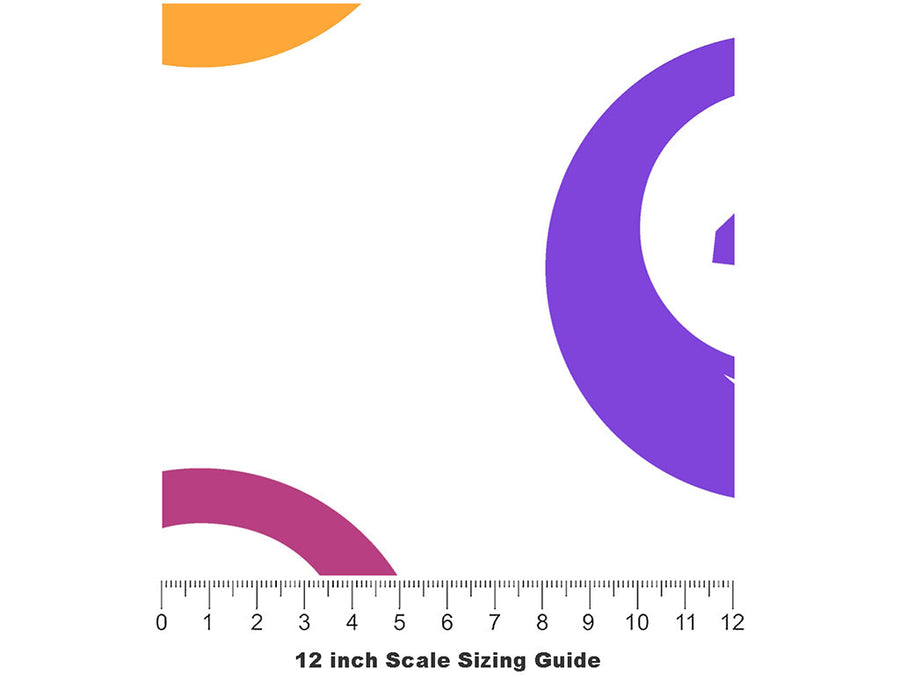 Cue Up Sport Vinyl Film Pattern Size 12 inch Scale~Rwraps Cue Up Sport Sizing Chart~2