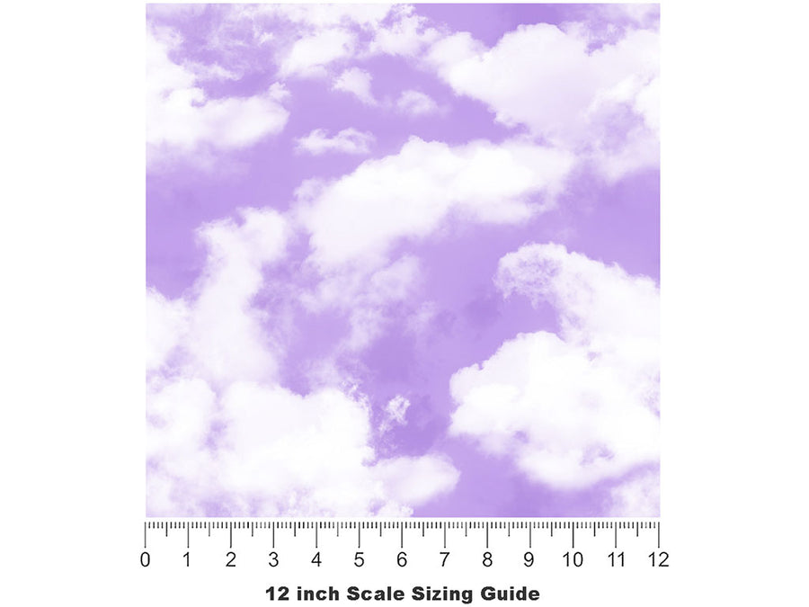 Cumulonimbus Accumulation Sky Vinyl Film Pattern Size 12 inch Scale~Rwraps Cumulonimbus Accumulation Sky Sizing Chart~2