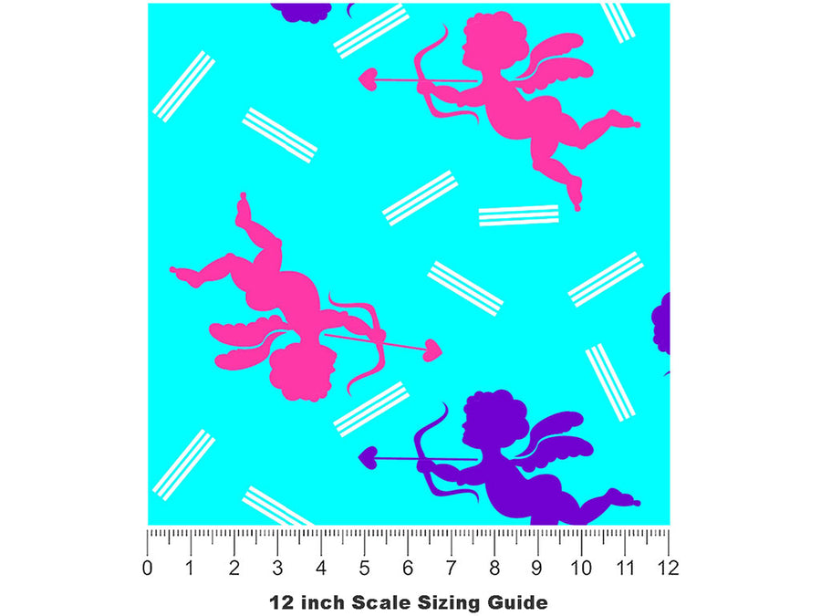 Cupid Arrow Greco Roman Vinyl Film Pattern Size 12 inch Scale~Rwraps Cupid Arrow Greco Roman Sizing Chart~2