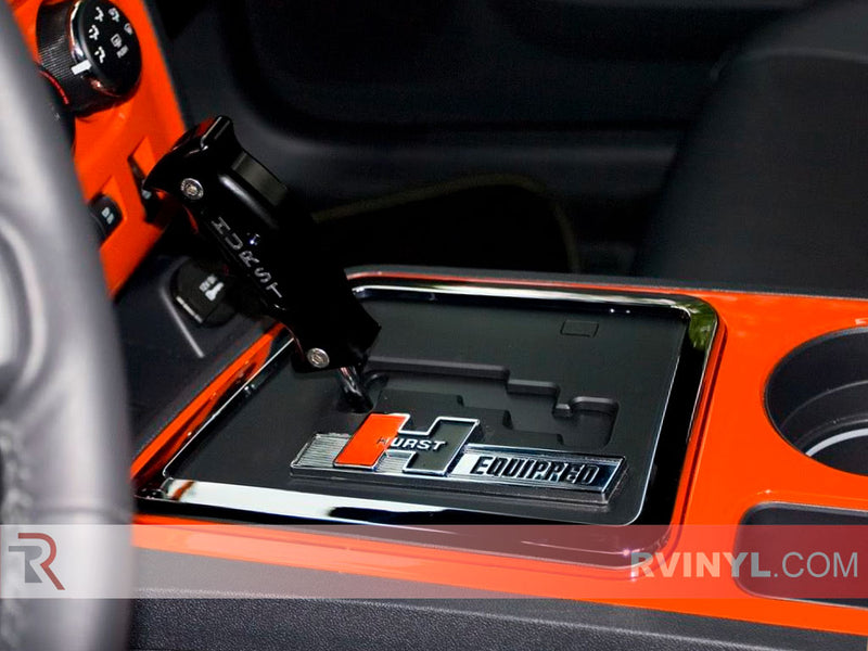 Custom Orange Dash Kit Vinyl Wrap