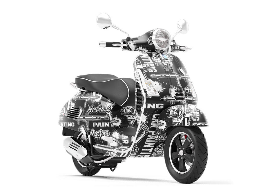 Custom Paint Cars Vespa Scooter Wrap Film