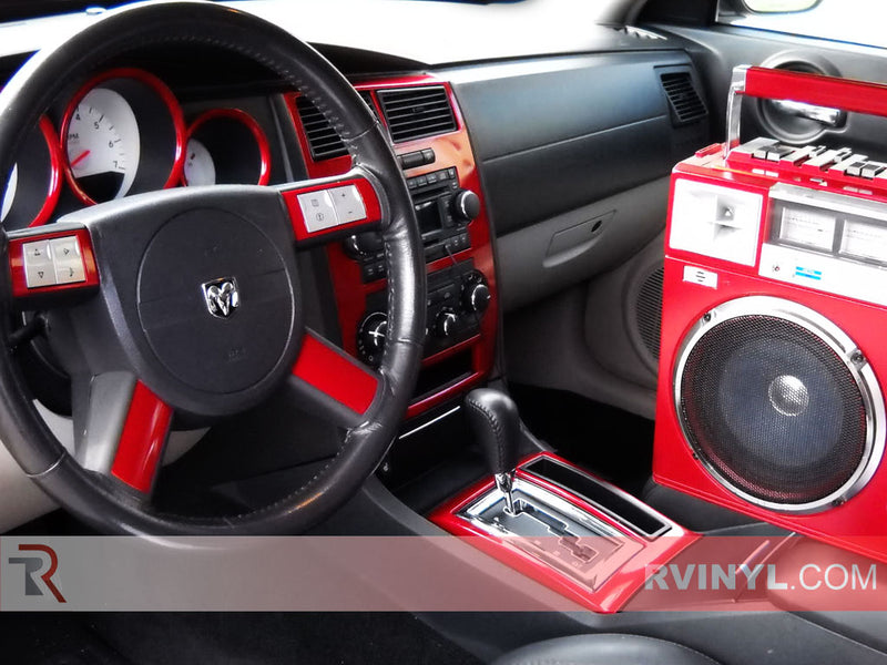 Custom Red Dash Kit Vinyl Wrap