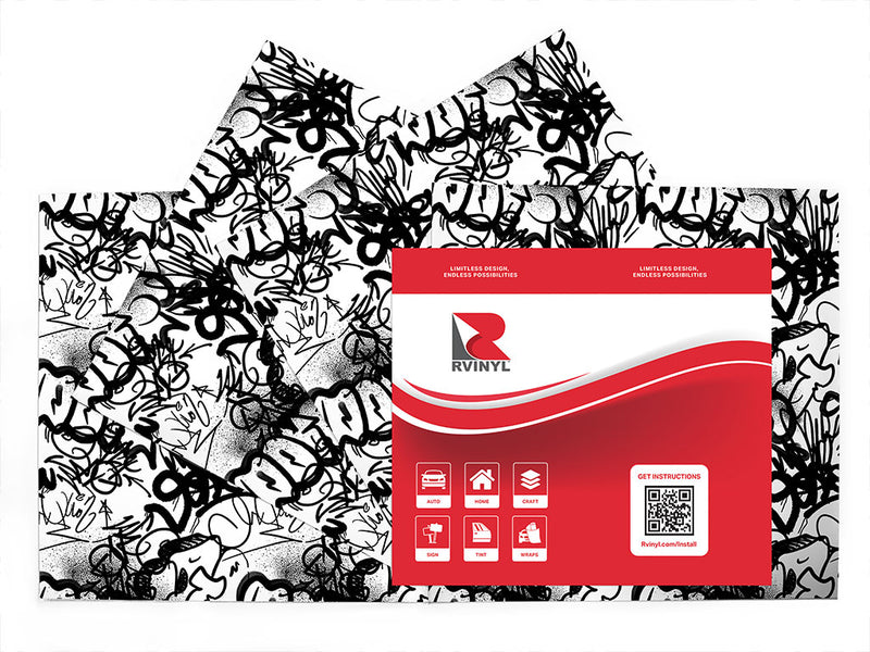 cut and run graffiti Craft Vinyl Sheet Pack