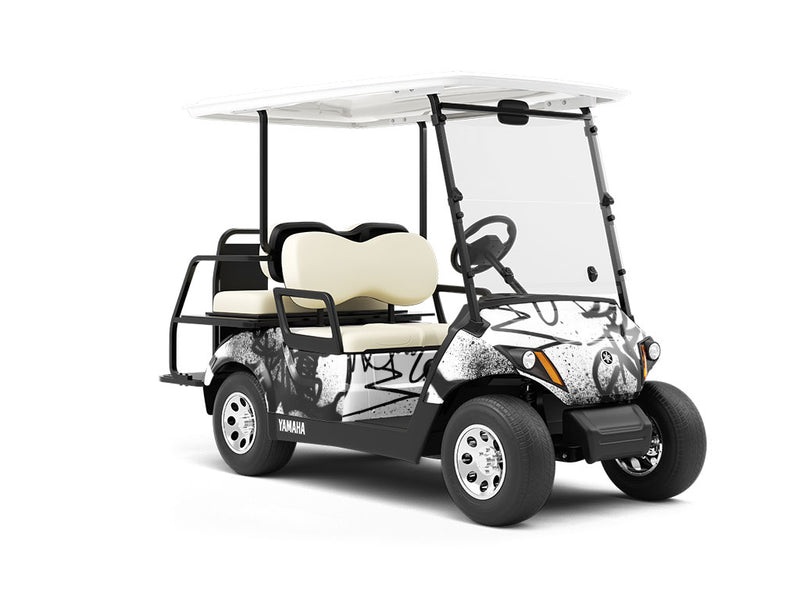 Cut and Run Graffiti Wrapped Golf Cart