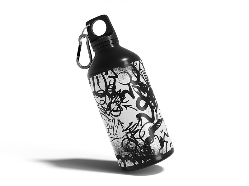 cut and run graffiti Water Bottle DIY Stickers