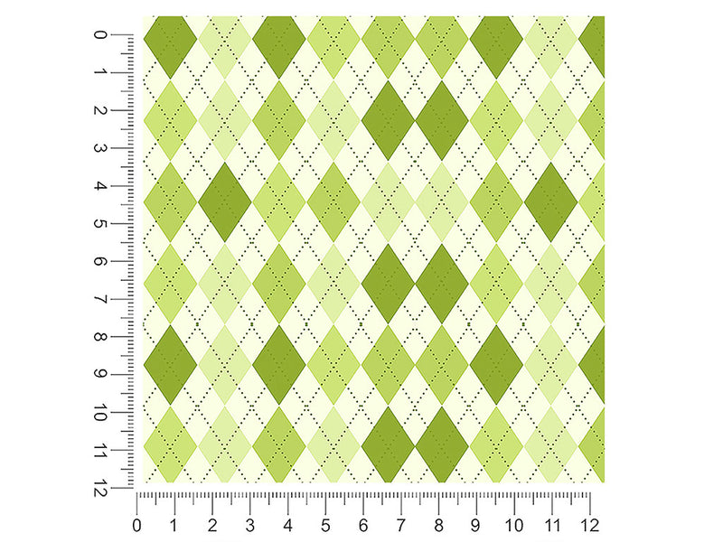 cut the grass argyle 1ft x 1ft Craft Sheets