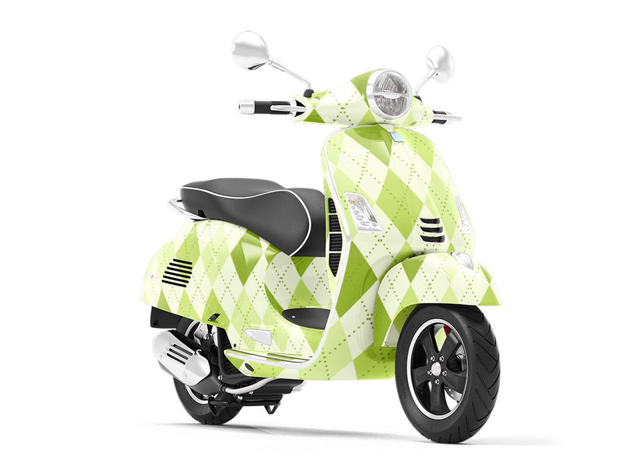 Cut the Grass Argyle Vespa Scooter Wrap Film