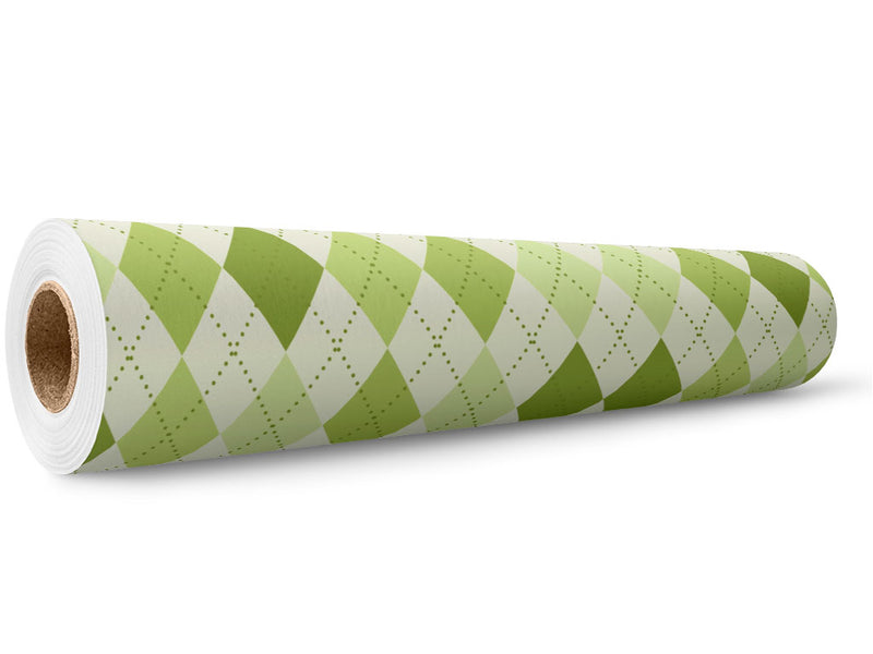 Cut the Grass Argyle Wrap Film Wholesale Roll~Rwraps Series 914 Digitally Printed Vinyl Roll~5