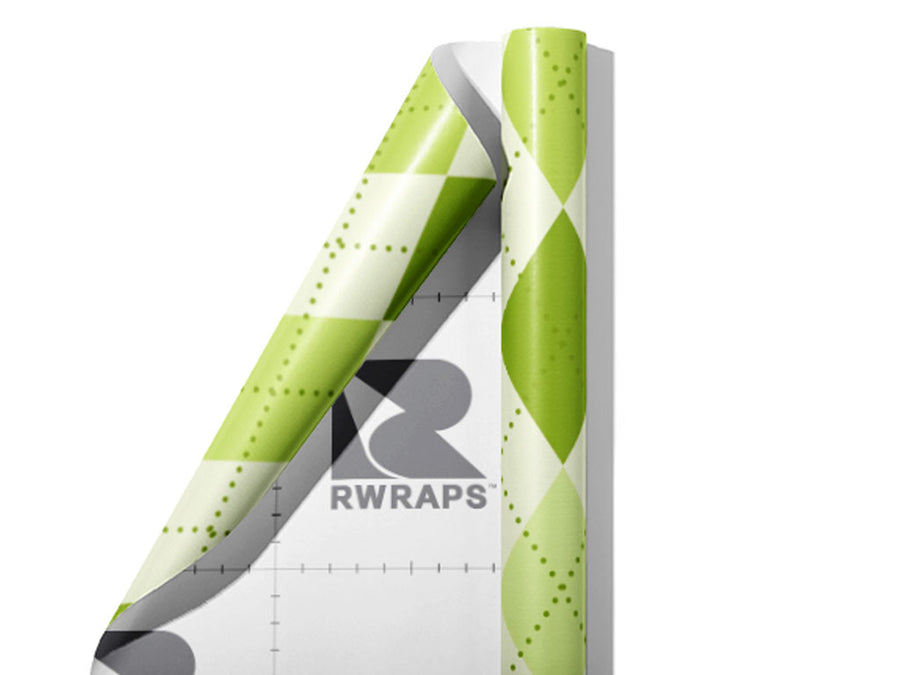 Cut the Grass Argyle Wrap Film Sheets~Rwraps Series 914 Cut the Grass Argyle Scrolled Sheet~3