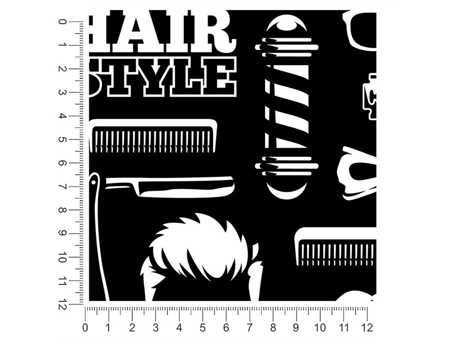 cut up barber shop 1ft x 1ft Craft Sheets