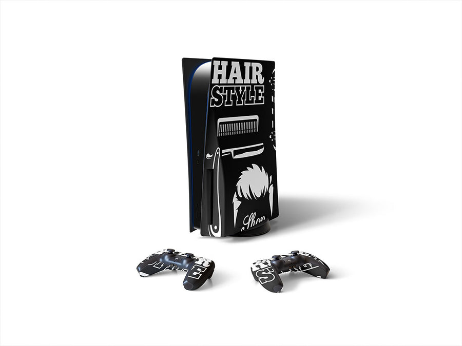 cut up barber shop Sony PS5 DIY Skin