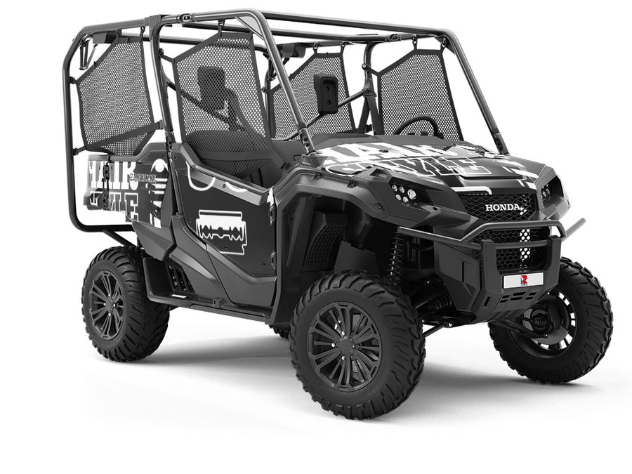 Cut Up Barber Utility Vehicle Vinyl Wrap