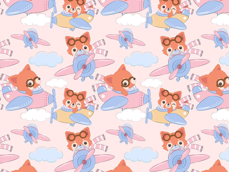 Cute Aviators Animal Vinyl Wrap Pattern~Rwraps Series 914 Digitally Printed Vinyl Wrap~0