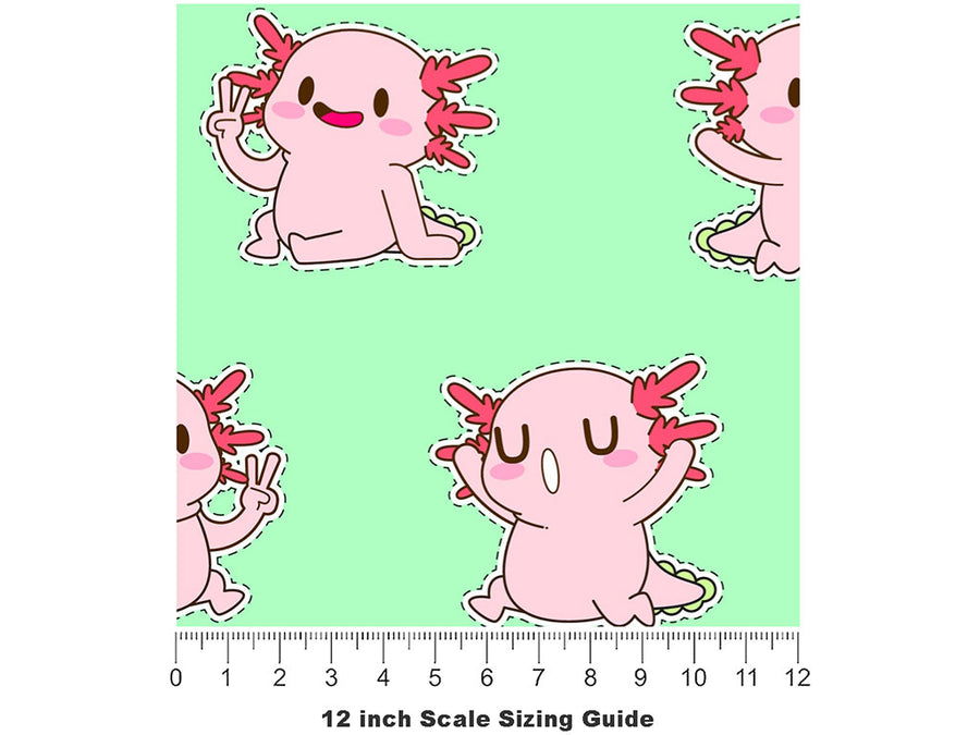 Cutout Cuties Marine Life Vinyl Film Pattern Size 12 inch Scale~Rwraps Cutout Cuties Marine Life Sizing Chart~2