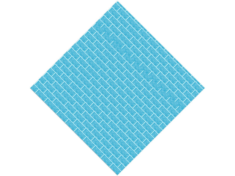 Cyan Brick Vinyl Wrap Pattern