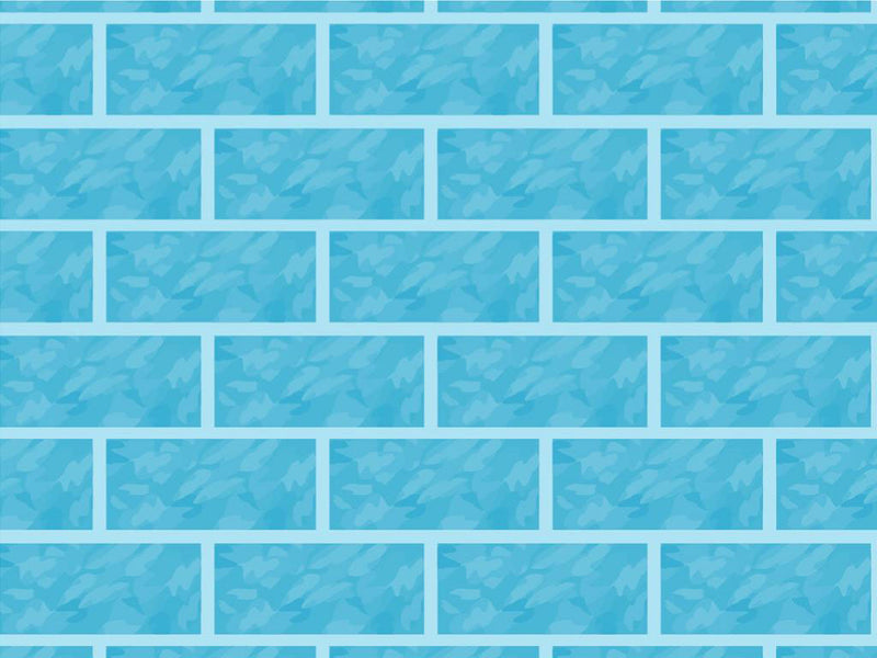 Cyan Brick Vinyl Wrap Pattern~Rwraps Series 914 Digitally Printed Vinyl Wrap~0