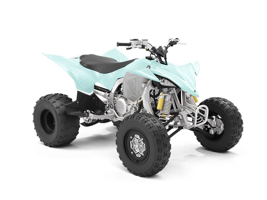 Cyan Gradient Wood Plank ATV Wrapping Vinyl