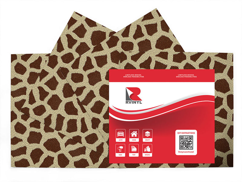 cyber giraffe animal print Craft Vinyl Sheet Pack