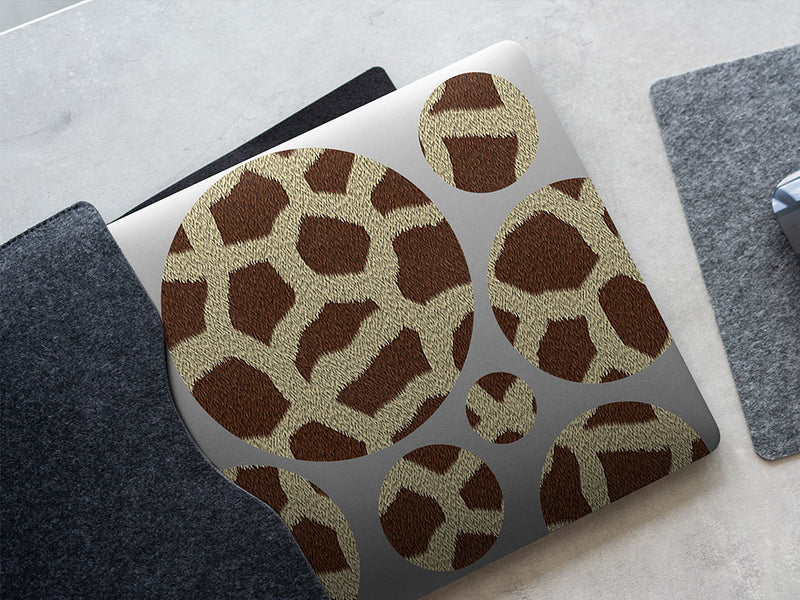 cyber giraffe animal print DIY Laptop Stickers
