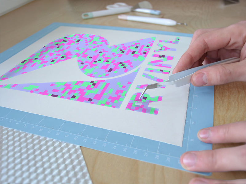 cyber grapes pixel Easy Weed Craft Vinyl