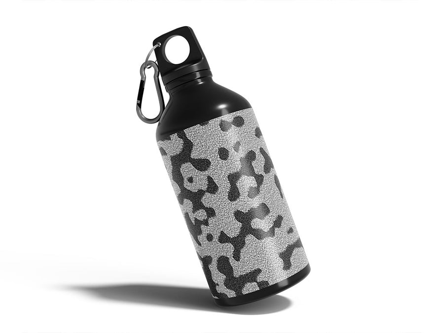 cyber gray cowhide cow animal print Water Bottle DIY Stickers