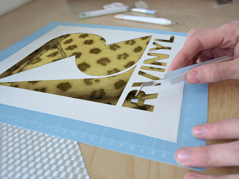 cyber green cheetah animal print Easy Weed Craft Vinyl