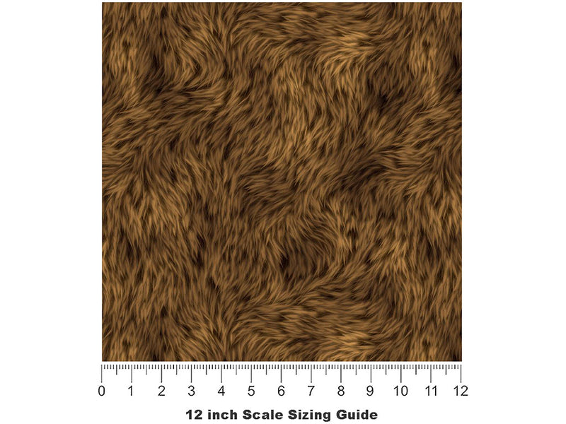 Cyber Grizzly Bear Vinyl Film Pattern Size 12 inch Scale~Rwraps Cyber Grizzly Bear Sizing Chart~3